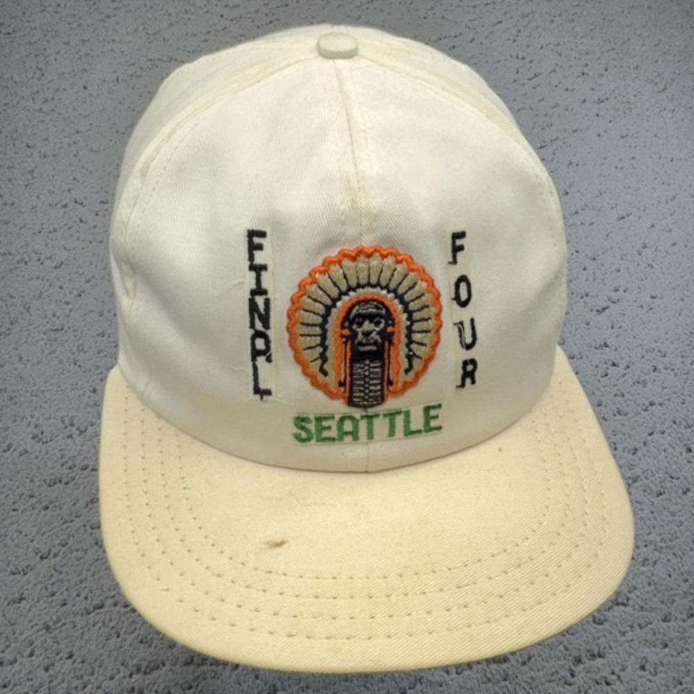 Vintage Michigan‎ Hat Cap Snap Back Mens NCAA Basketball 90s 1989 Final Four AJD